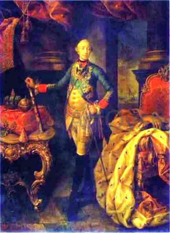 Alexey Petrovich Antropov Portrait of Emperor Peter III - Hand Painted Oil Painting