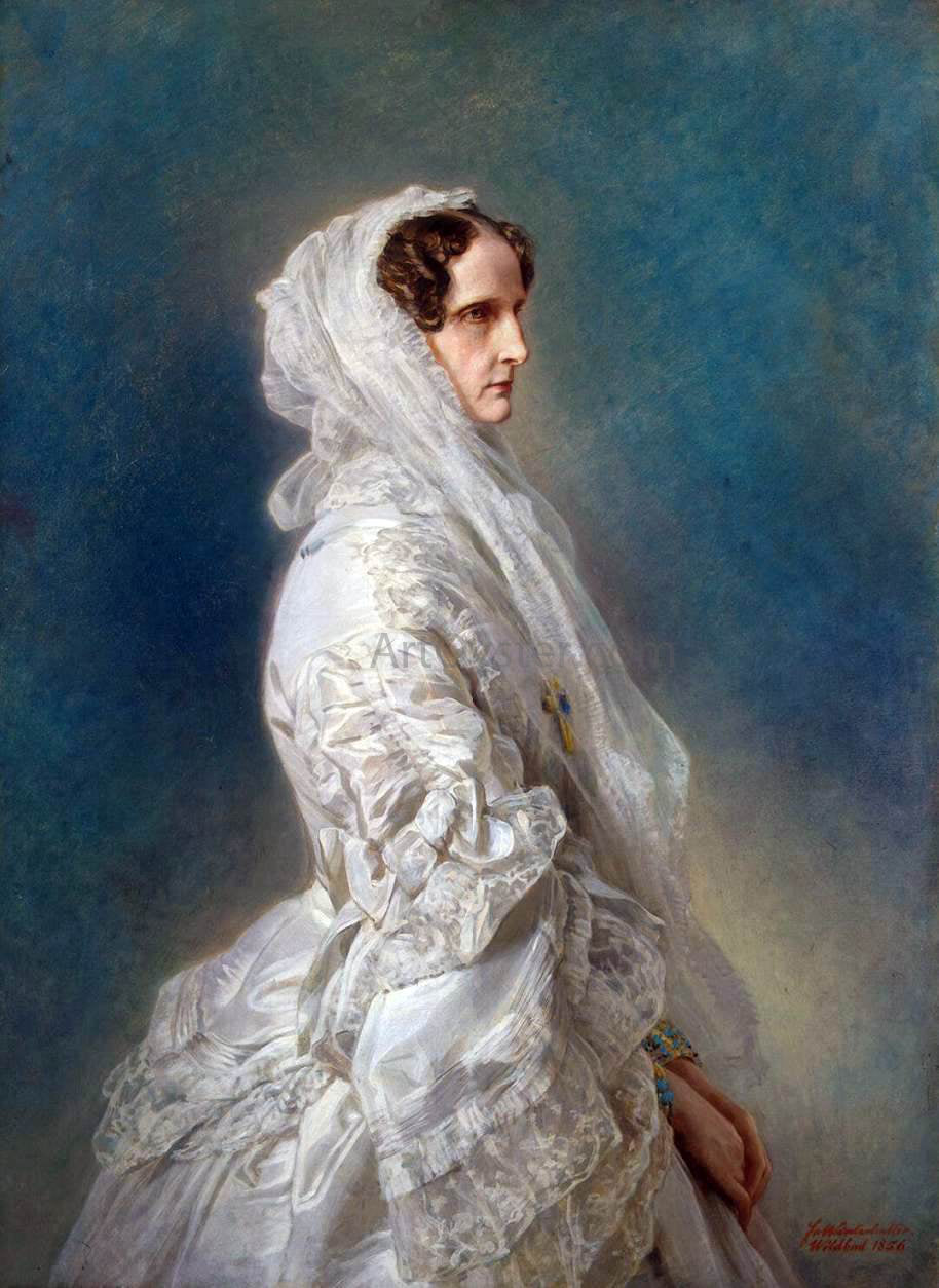  Franz Xavier Winterhalter Portrait of Empress Alexandra Feodorovna - Hand Painted Oil Painting