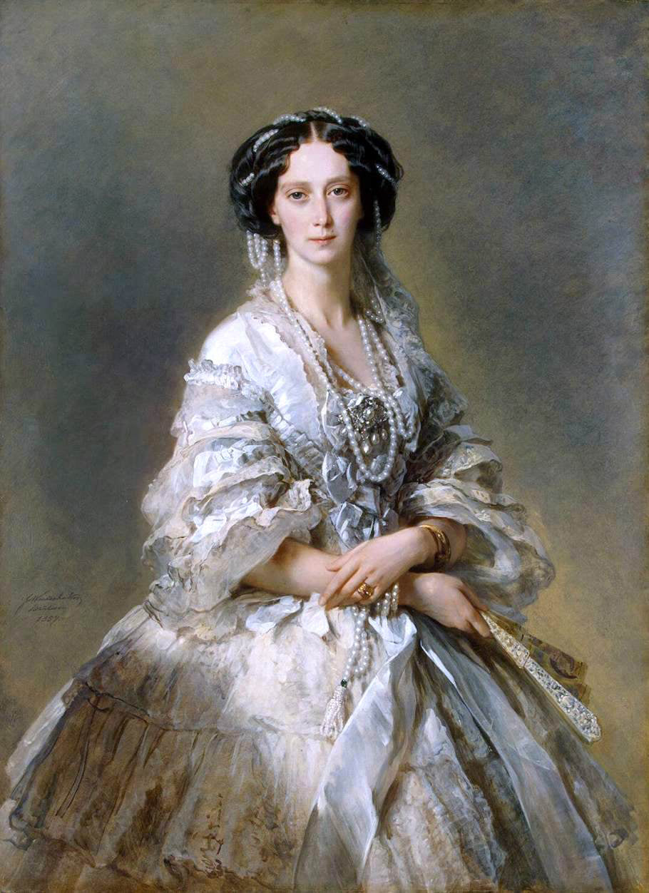  Franz Xavier Winterhalter Portrait of Empress Maria Alexandrovna - Hand Painted Oil Painting