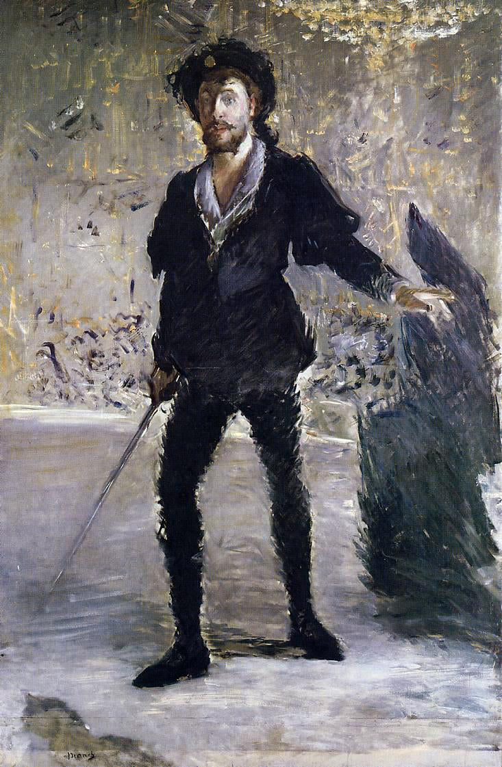 Edouard Manet Portrait of Faure as Hamlet - Hand Painted Oil Painting