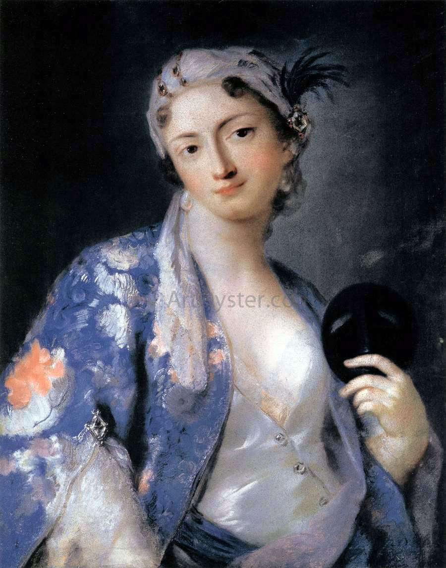Rosalba Carriera Portrait of Felicita Sartori - Hand Painted Oil Painting