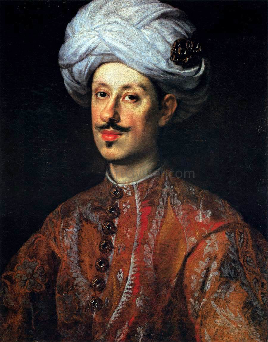 Justus Sustermans Portrait of Ferdinando II de' Medici Dressed in Oriental Costume - Hand Painted Oil Painting