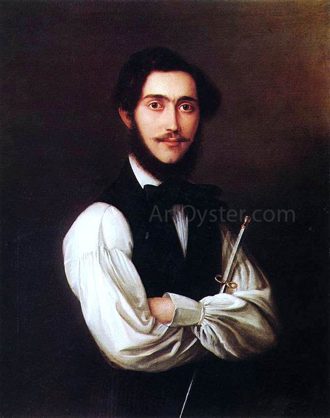 Jakab Marastoni Portrait of Ferenc Friedrich - Hand Painted Oil Painting