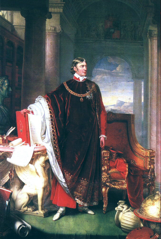 Johann Ender Portrait of Ferenc Szechenyi - Hand Painted Oil Painting