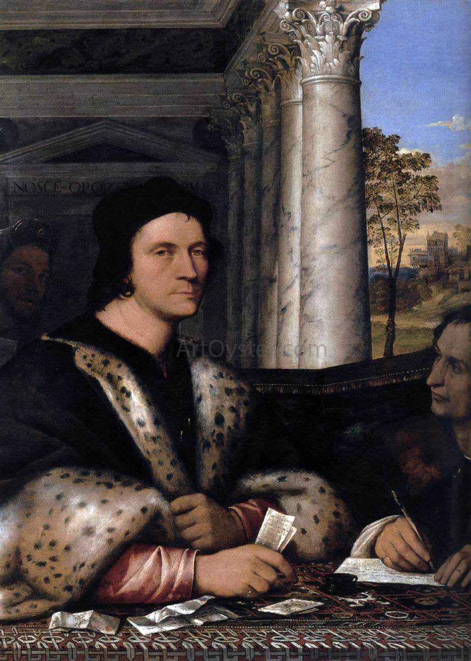 Sebastiano Del Piombo Portrait of Ferry Carondelet and his Secretaries - Hand Painted Oil Painting