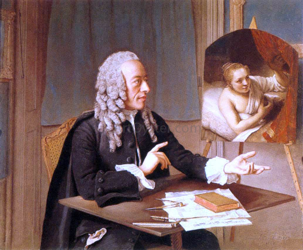 Jean-Etienne Liotard Portrait of Francois Tronchin - Hand Painted Oil Painting