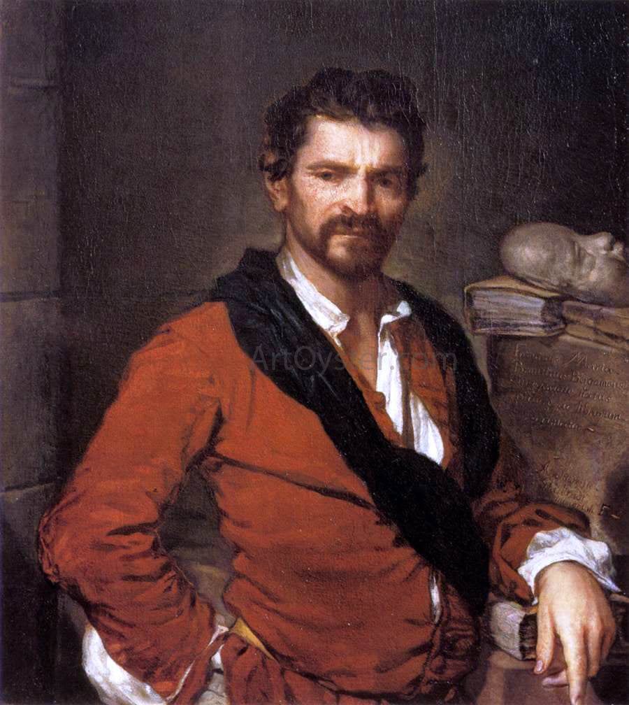 Giuseppe Vittore Fra Galgario Ghislandi Portrait of Francesco Maria Bruntino - Hand Painted Oil Painting
