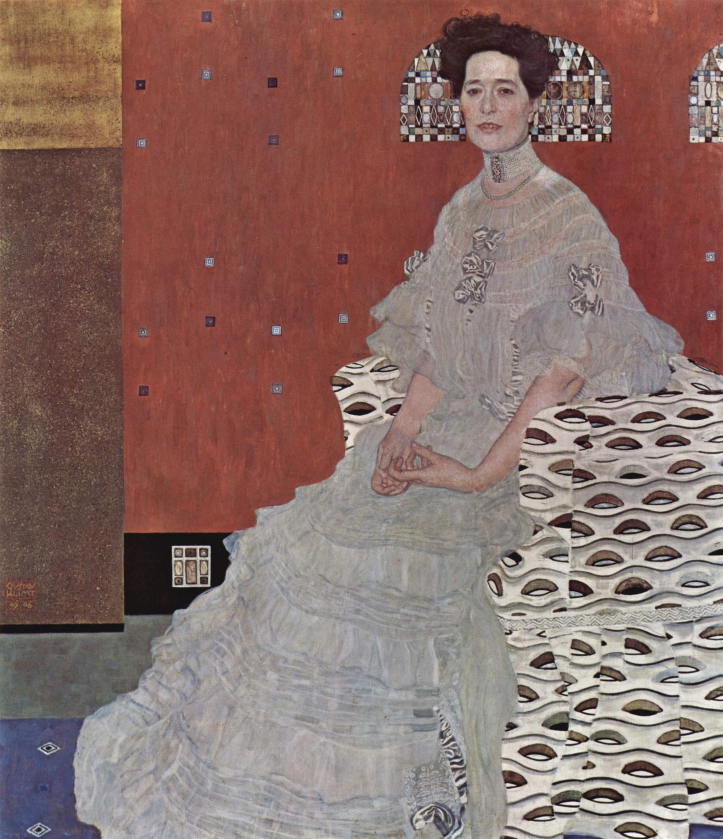 Gustav Klimt Portrait of Fritsa Reidler - Hand Painted Oil Painting
