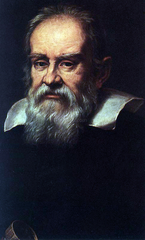 Justus Sustermans Portrait of Galileo Galilei - Hand Painted Oil Painting