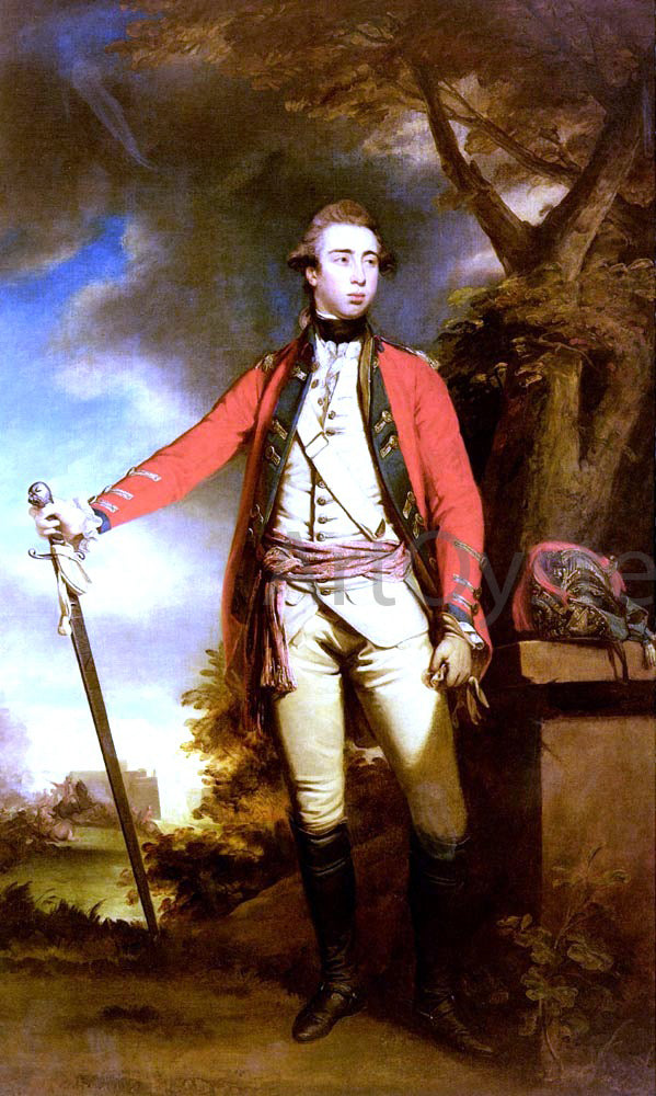  Sir Joshua Reynolds Portrait Of George Townshend, Lord Ferrers - Hand Painted Oil Painting