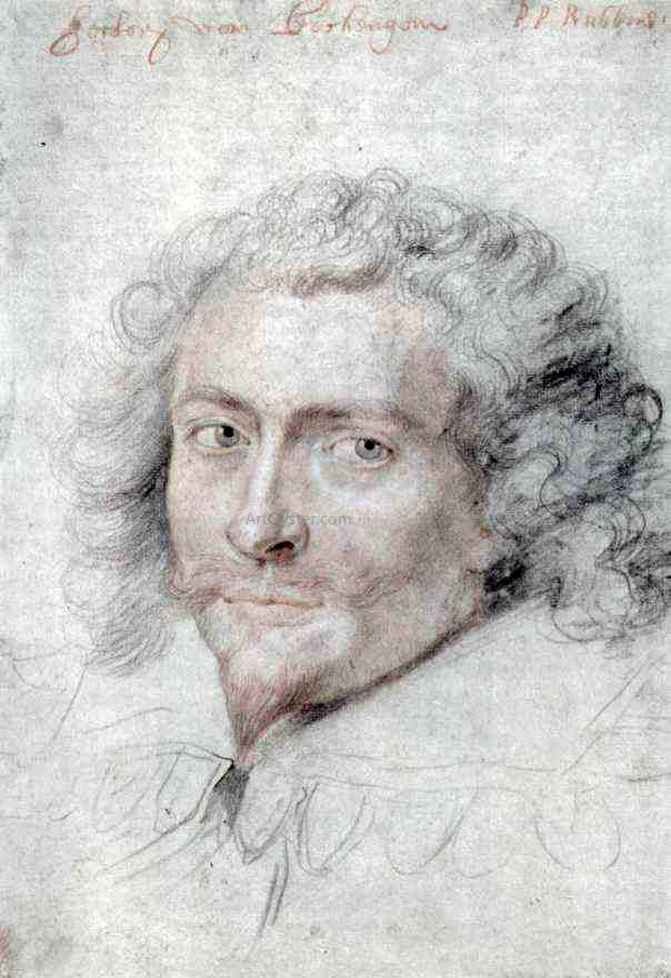 Peter Paul Rubens Portrait of George Vilie - Hand Painted Oil Painting