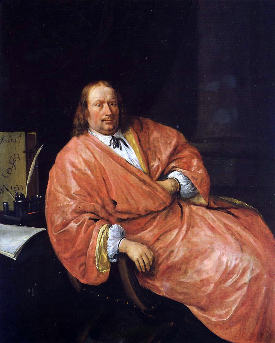  Jan Steen Portrait of Gerrit Gerritsz Schouten - Hand Painted Oil Painting
