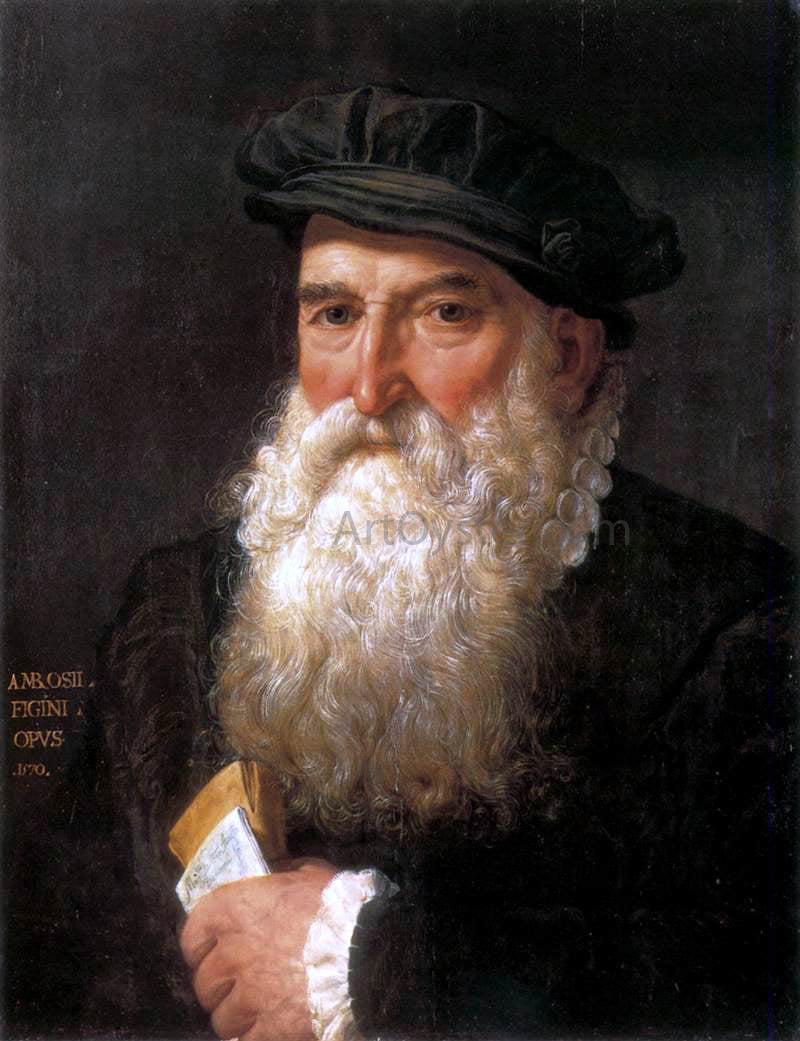  Giovanni Ambrogio Figino Portrait of Giovan Angelo Annoni - Hand Painted Oil Painting