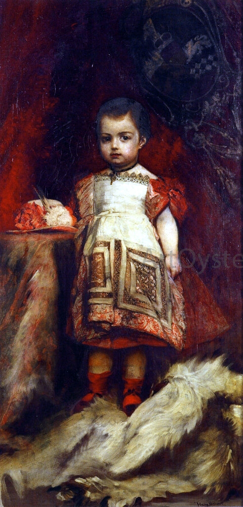 Hans Makart Portrait of Gottfried Prinz zu Hohenlohe Schillingsfurst - Hand Painted Oil Painting