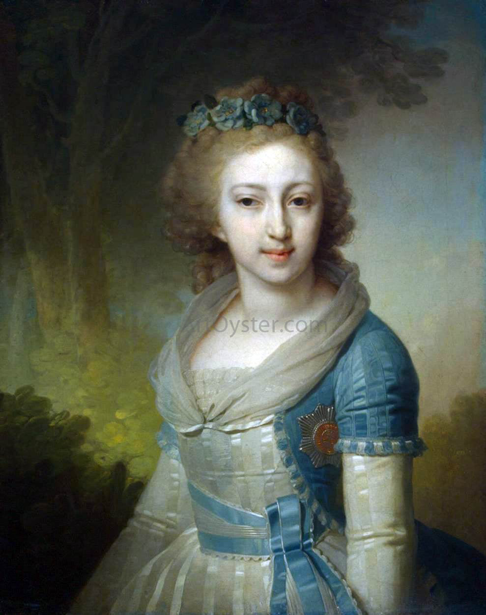  Vladimir Lukich Borovikovsky Portrait of Grand Duchess Yelena Pavlovna - Hand Painted Oil Painting
