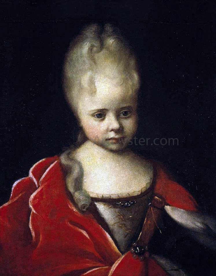  Ivan Nikitich Nikitin Portrait of Grand Duchess Yelizaveta Petrovna as a Child - Hand Painted Oil Painting