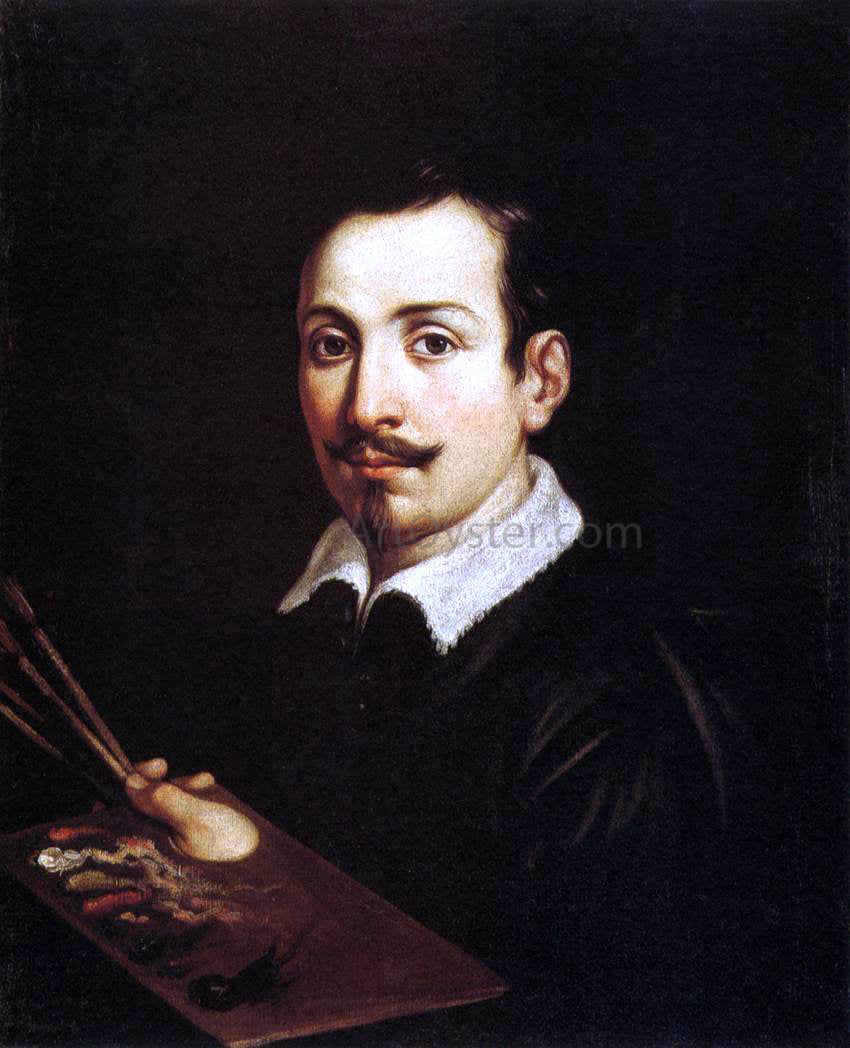 Domenichino Portrait of Guido Reni - Hand Painted Oil Painting
