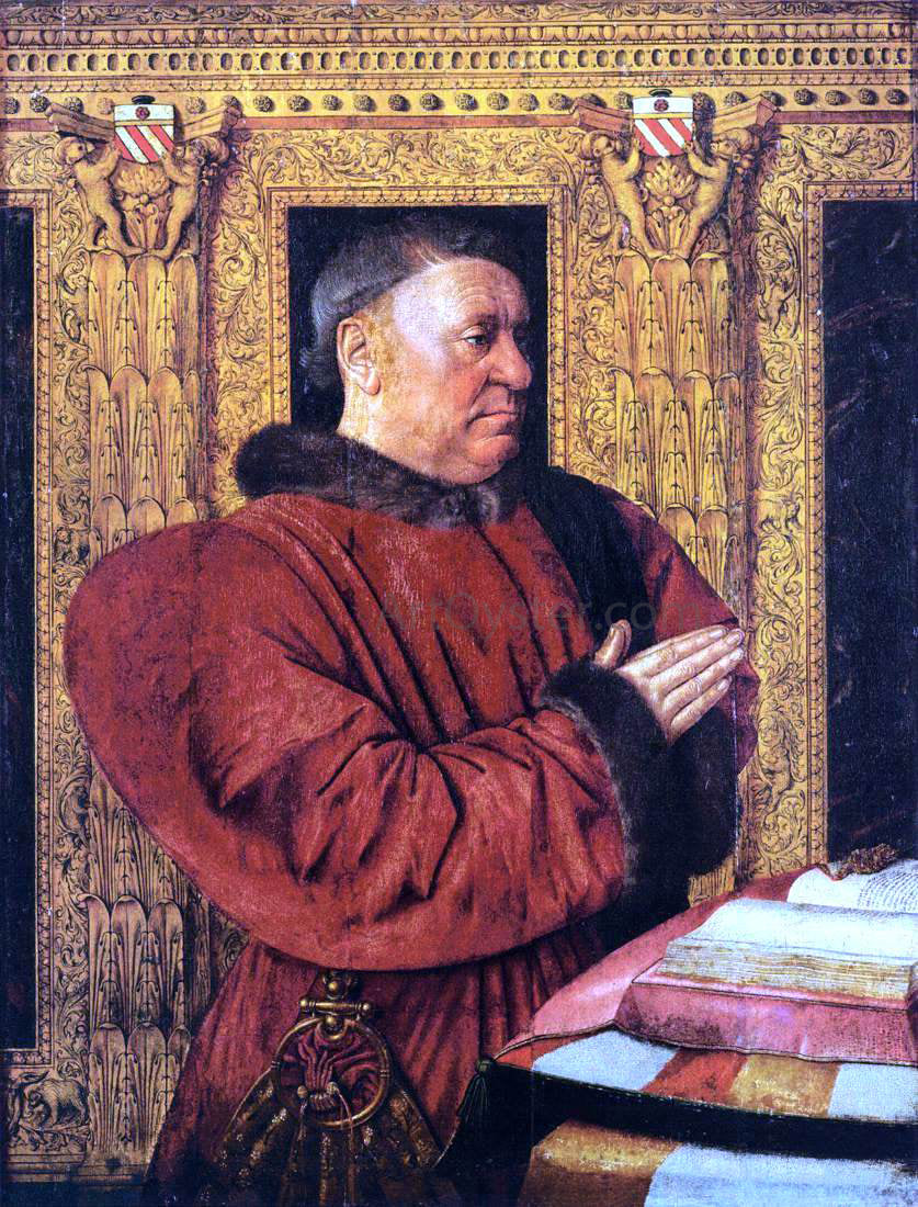 Jean Fouquet Portrait of Guillaume Jouvenel des Ursins - Hand Painted Oil Painting