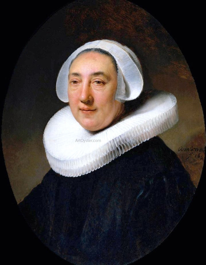Rembrandt Van Rijn Portrait of Haesje van Cleyburgh - Hand Painted Oil Painting
