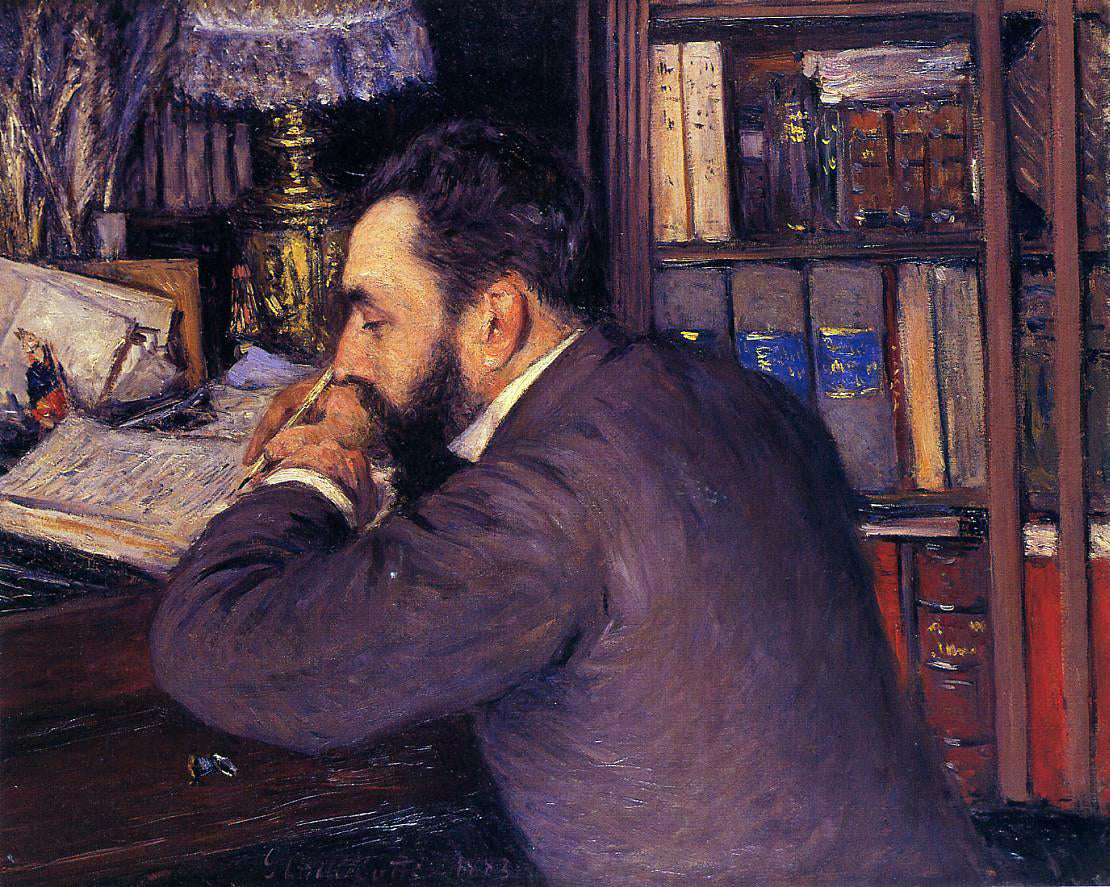 Gustave Caillebotte Portrait of Henri Cordier - Hand Painted Oil Painting