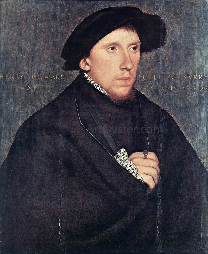  The Younger Hans Holbein Portrait of Henry Howard, the Earl of Surrey - Hand Painted Oil Painting
