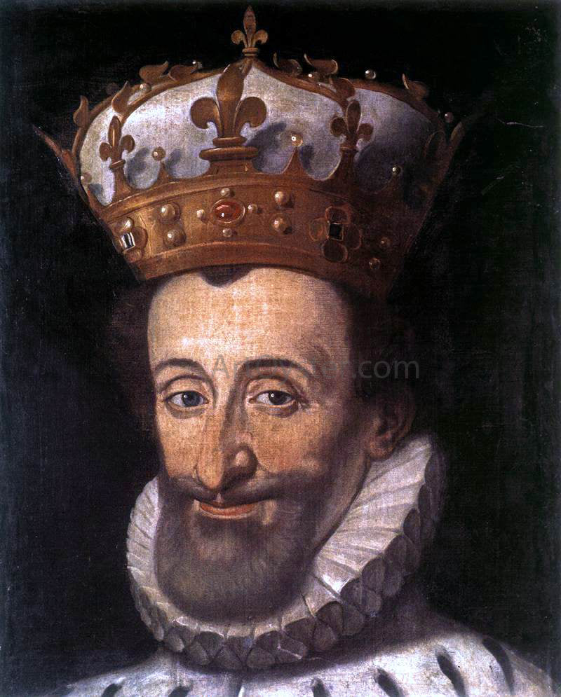 Santi Di Tito Portrait of Henry IV of France - Hand Painted Oil Painting