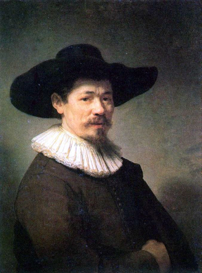 Rembrandt Van Rijn Portrait of Herman Doomer - Hand Painted Oil Painting