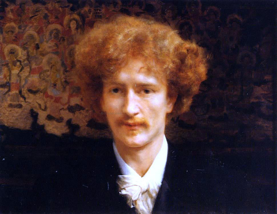 Sir Lawrence Alma-Tadema Portrait of Ignacy Jan Paderewski - Hand Painted Oil Painting