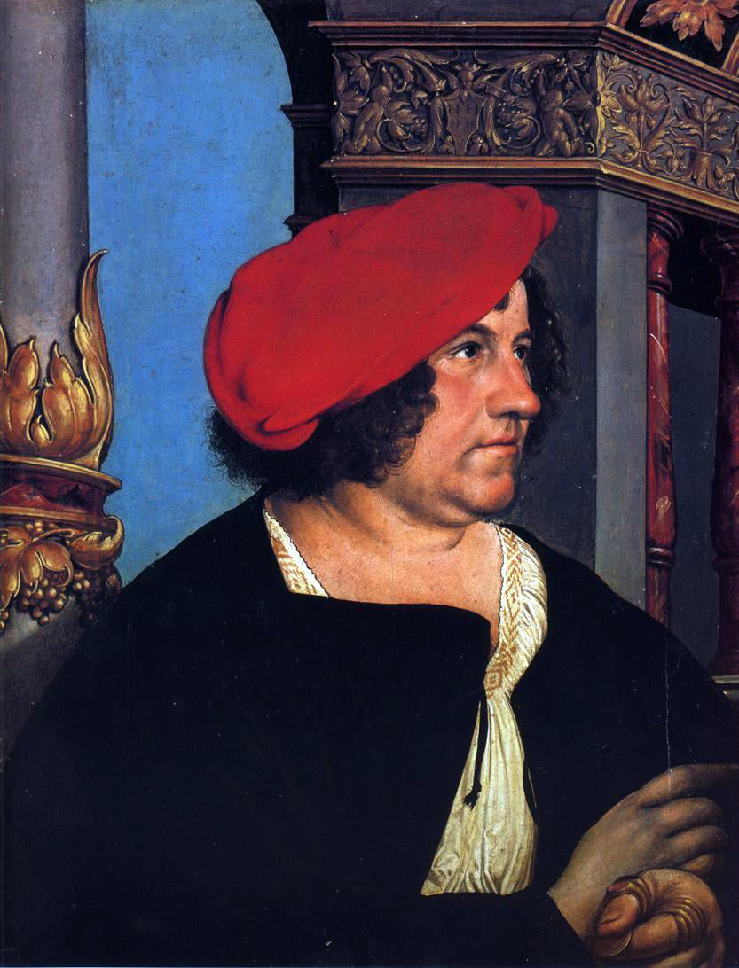 The Younger Hans Holbein Portrait of Jakob Meyer zum Kasen - Hand Painted Oil Painting