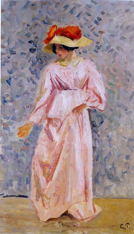 Camille Pissarro Portrait of Jeanne in a Pink Robe - Hand Painted Oil Painting