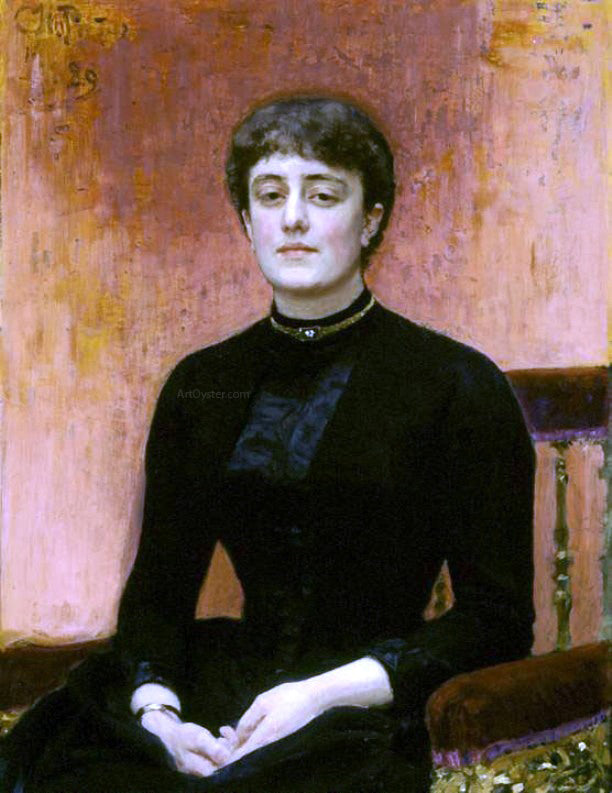  Ilia Efimovich Repin Portrait of Jelizaveta Zvantseva - Hand Painted Oil Painting