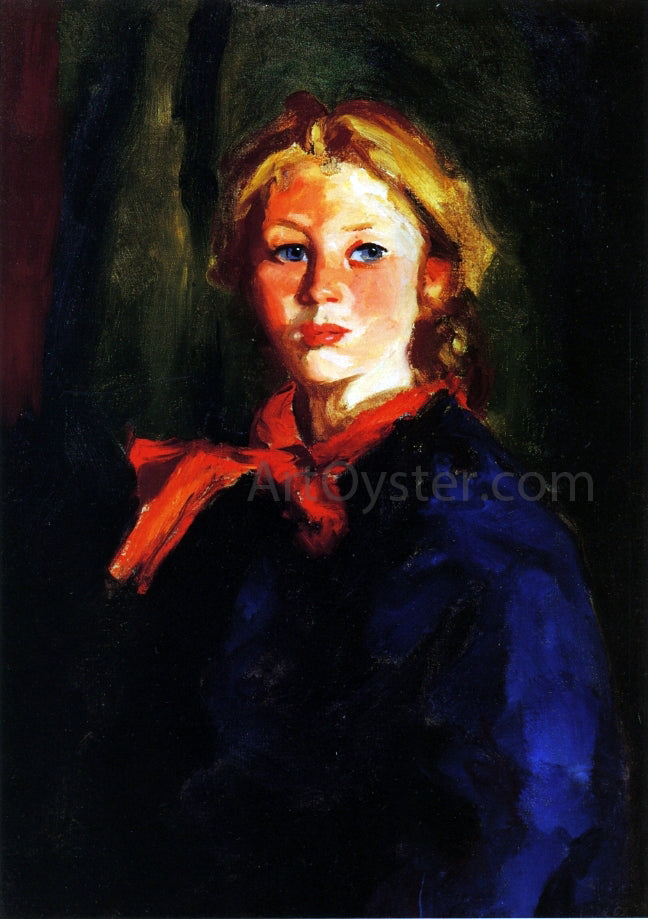 Robert Henri Portrait of Katie McNamara - Hand Painted Oil Painting