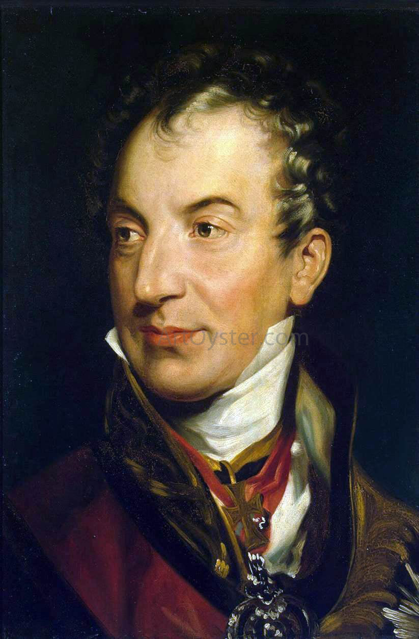 Sir Thomas Lawrence Portrait of Klemens Wenzel von Metternich - Hand Painted Oil Painting