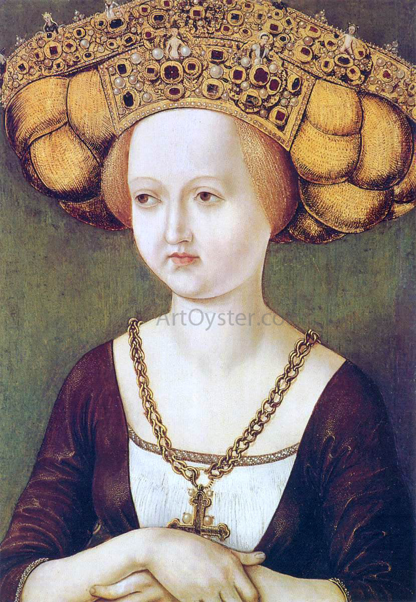 Unknown Austrian Masters Portrait of Kunigunde of Austria - Hand Painted Oil Painting