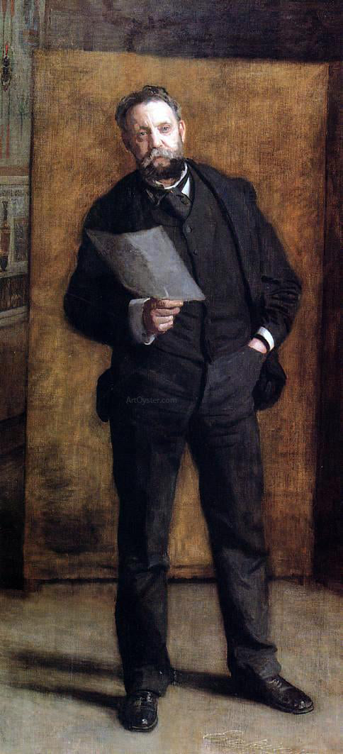 Thomas Eakins Portrait of Leslie W. Miller - Hand Painted Oil Painting