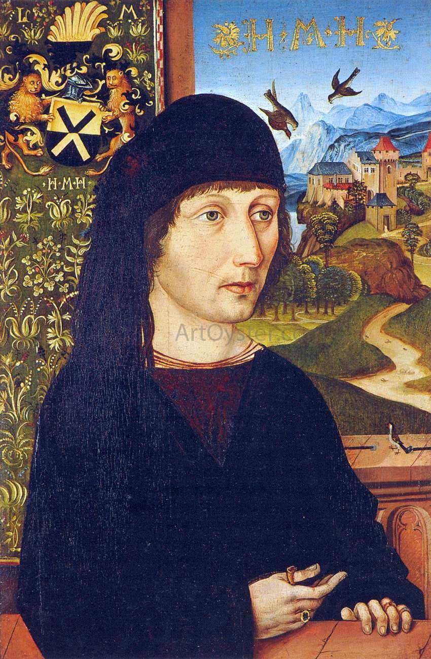 Michael Wolgemut Portrait of Levinus Memminger - Hand Painted Oil Painting