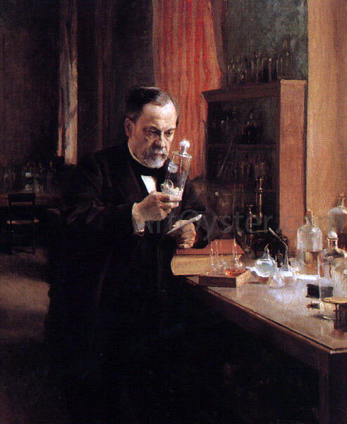 Albert Edelfelt Portrait of Louis Pasteur - Hand Painted Oil Painting