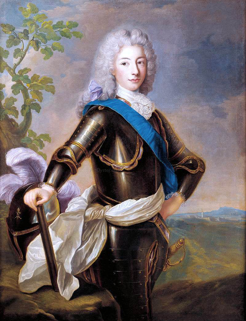  Alexis-Simon Belle Portrait of Louis XV - Hand Painted Oil Painting