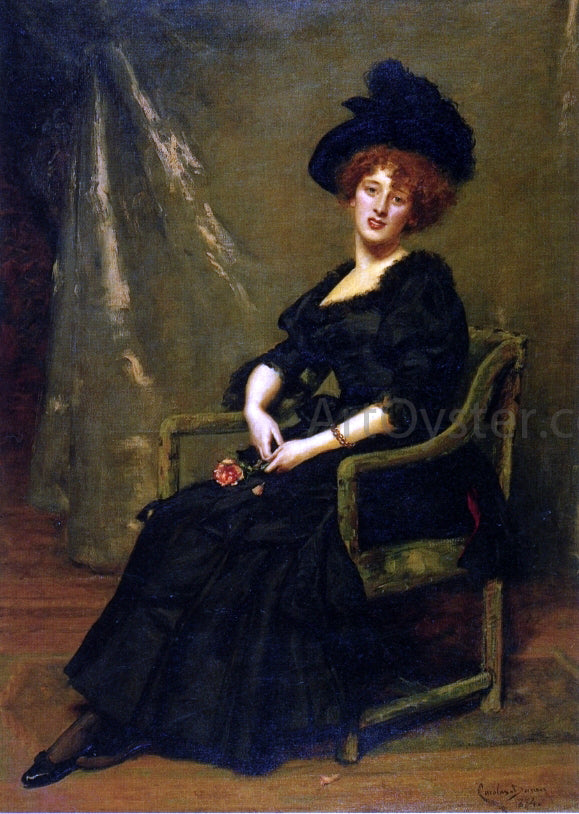 Emile Carolus-Duran Portrait of Lucy Lee Robbins - Hand Painted Oil Painting