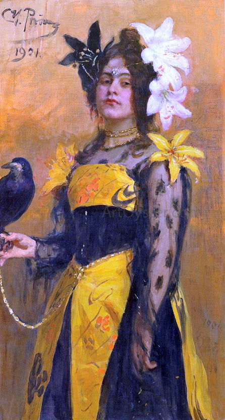  Ilia Efimovich Repin Portrait of Lydia Kuznetsova - Hand Painted Oil Painting