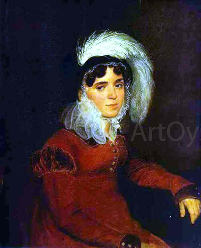 Karl Pavlovich Brulloff Portrait of M. A. Kikina - Hand Painted Oil Painting