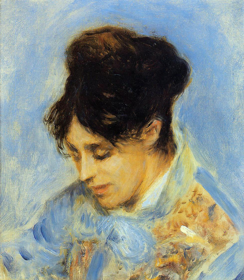 Pierre Auguste Renoir Portrait of Madame Claude Monet - Hand Painted Oil Painting