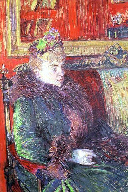 Henri De Toulouse-Lautrec Portrait of Madame de Gortzikolff - Hand Painted Oil Painting
