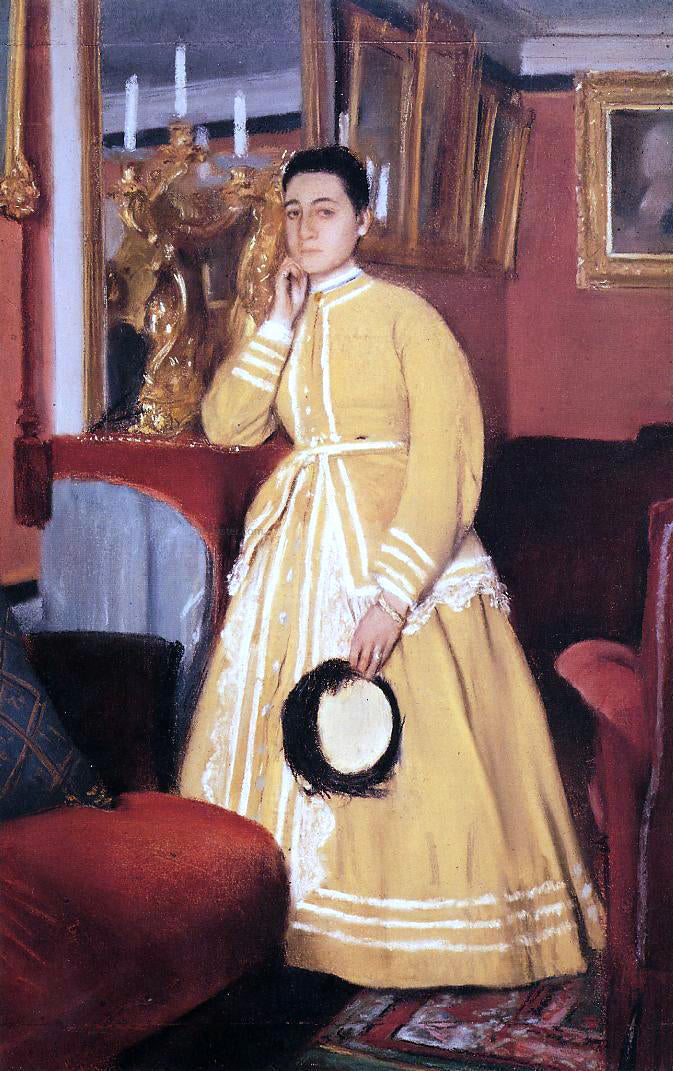Edgar Degas Portrait of Madame Edmondo Morbilli, nee Therese De Gas - Hand Painted Oil Painting