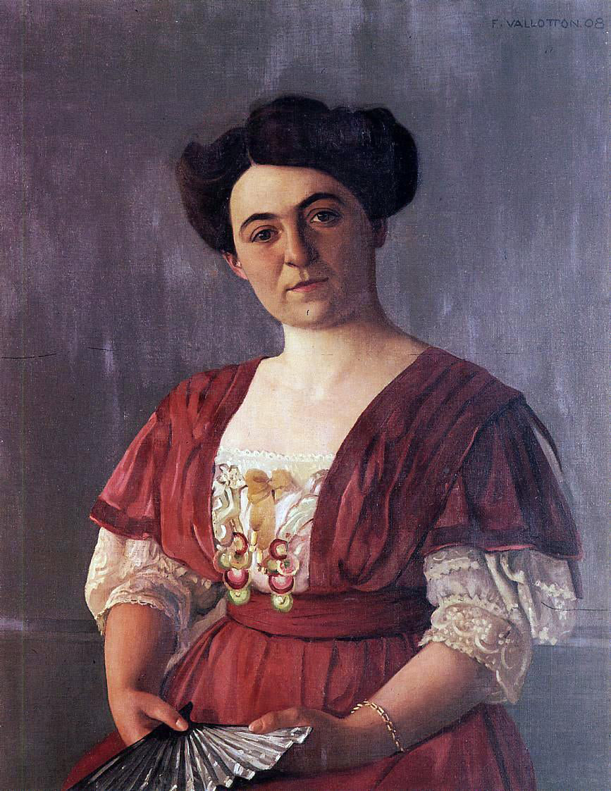 Felix Vallotton Portrait of Madame Hasen - Hand Painted Oil Painting