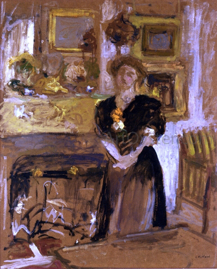 Edouard Vuillard Portrait of Madame Marie des Jardins-Fontaine - Hand Painted Oil Painting