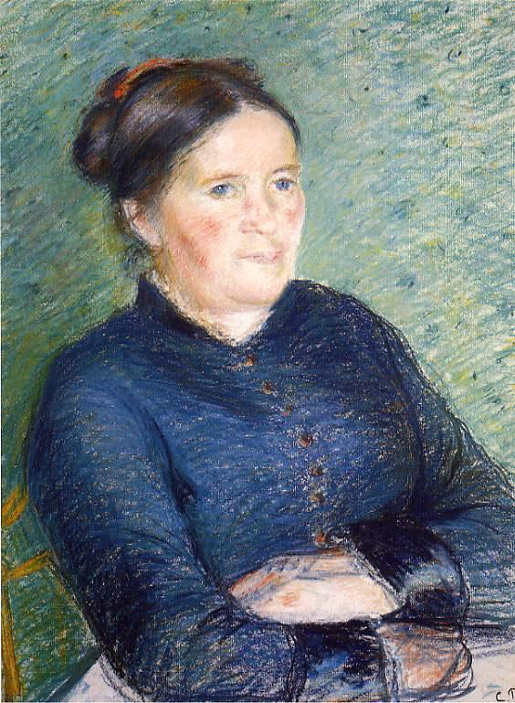 Camille Pissarro Portrait of Madame Pissarro - Hand Painted Oil Painting