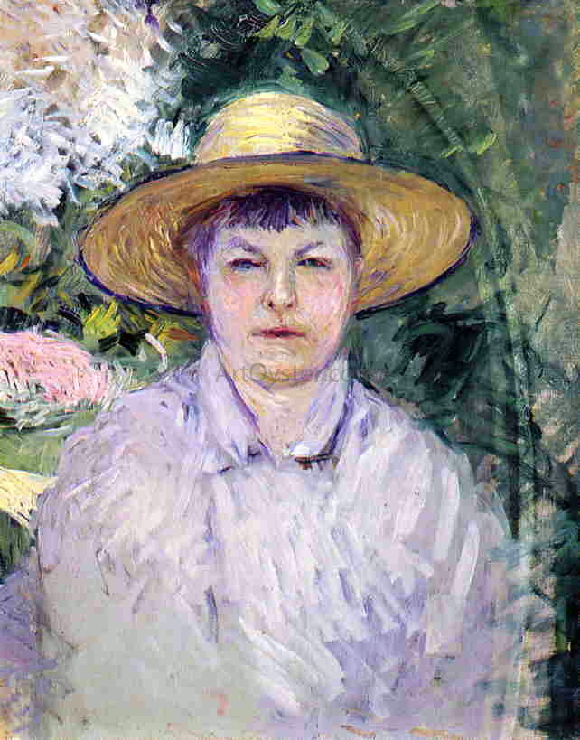 Gustave Caillebotte Portrait of Madame Renoir - Hand Painted Oil Painting