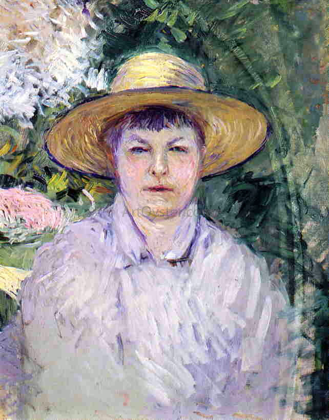  Gustave Caillebotte Portrait of Madame Renoir - Hand Painted Oil Painting