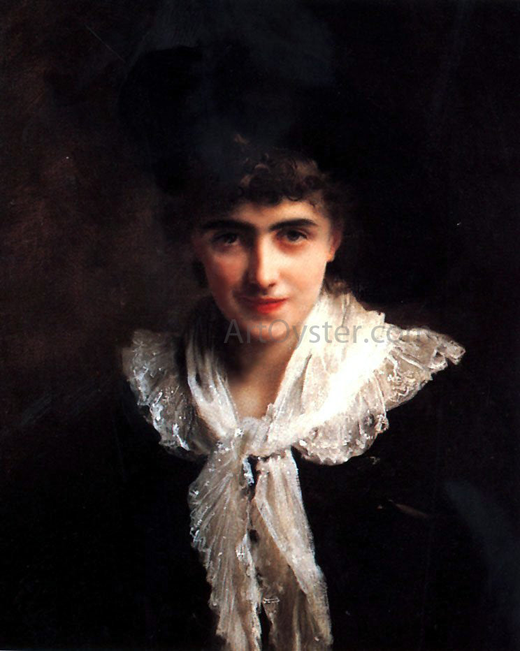  Gustave Jean Jacquet Portrait of Madame Roland - Hand Painted Oil Painting